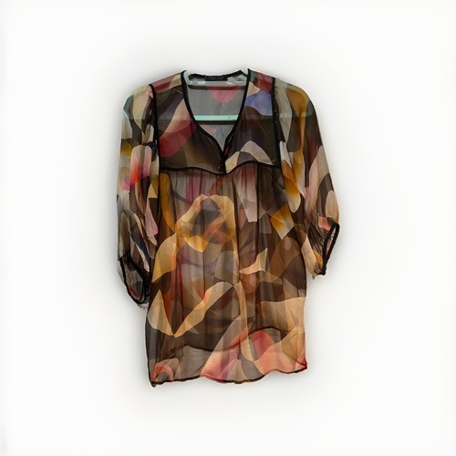 Transparente bluse strenesse - bluse,